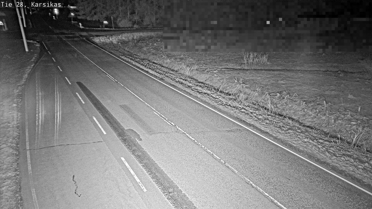 Weather Camera Image Road 28 Haapavesi, Karsikas, Haapavesi, Pohjois-Pohjanmaa