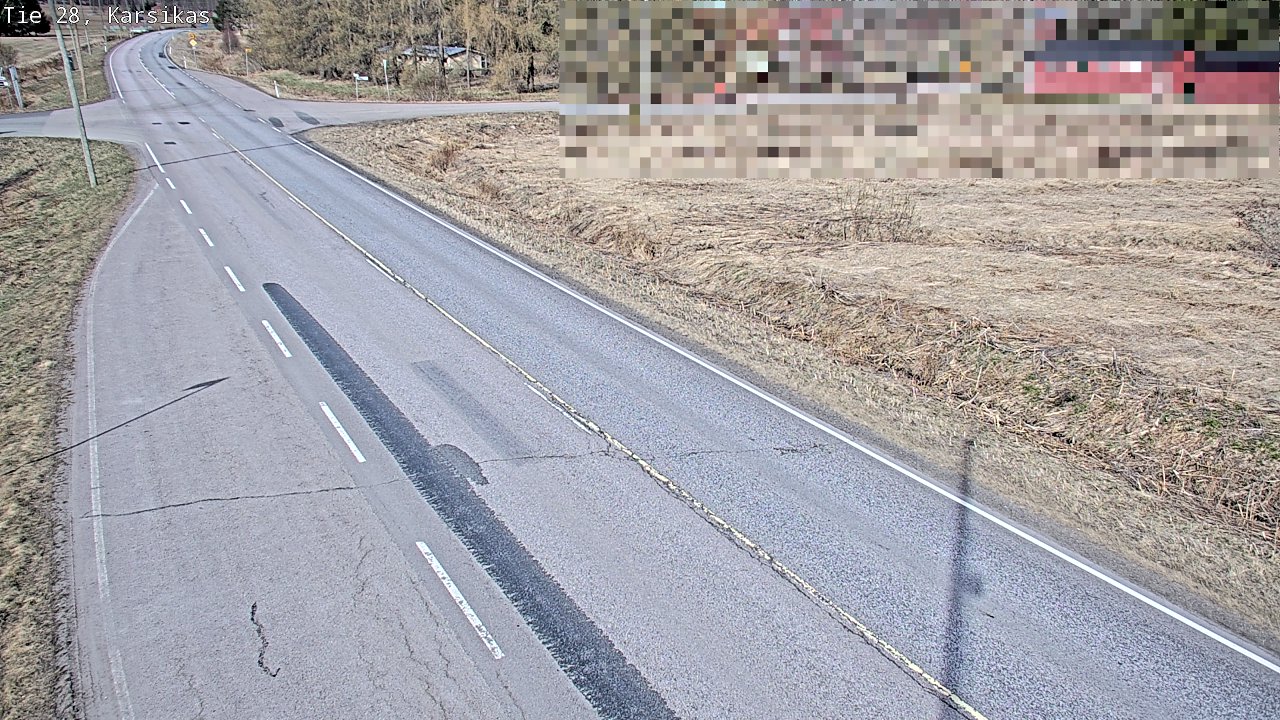 Weather Camera Image Väg 28 Haapavesi, Karsikas, Haapavesi, Pohjois-Pohjanmaa