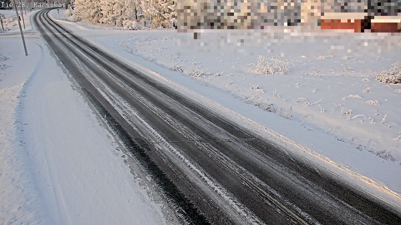 Weather Camera Image Road 28 Haapavesi, Karsikas, Haapavesi, Pohjois-Pohjanmaa