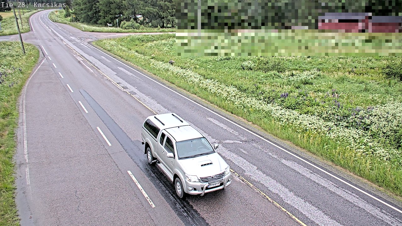 Weather Camera Image Road 28 Haapavesi, Karsikas, Haapavesi, Pohjois-Pohjanmaa