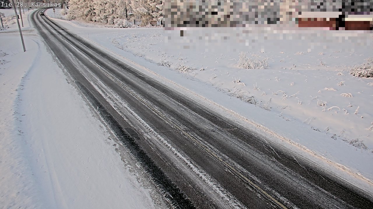 Weather Camera Image Road 28 Haapavesi, Karsikas, Haapavesi, Pohjois-Pohjanmaa