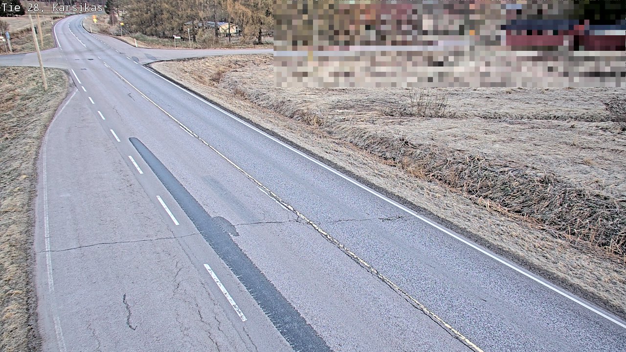 Weather Camera Image Väg 28 Haapavesi, Karsikas, Haapavesi, Pohjois-Pohjanmaa