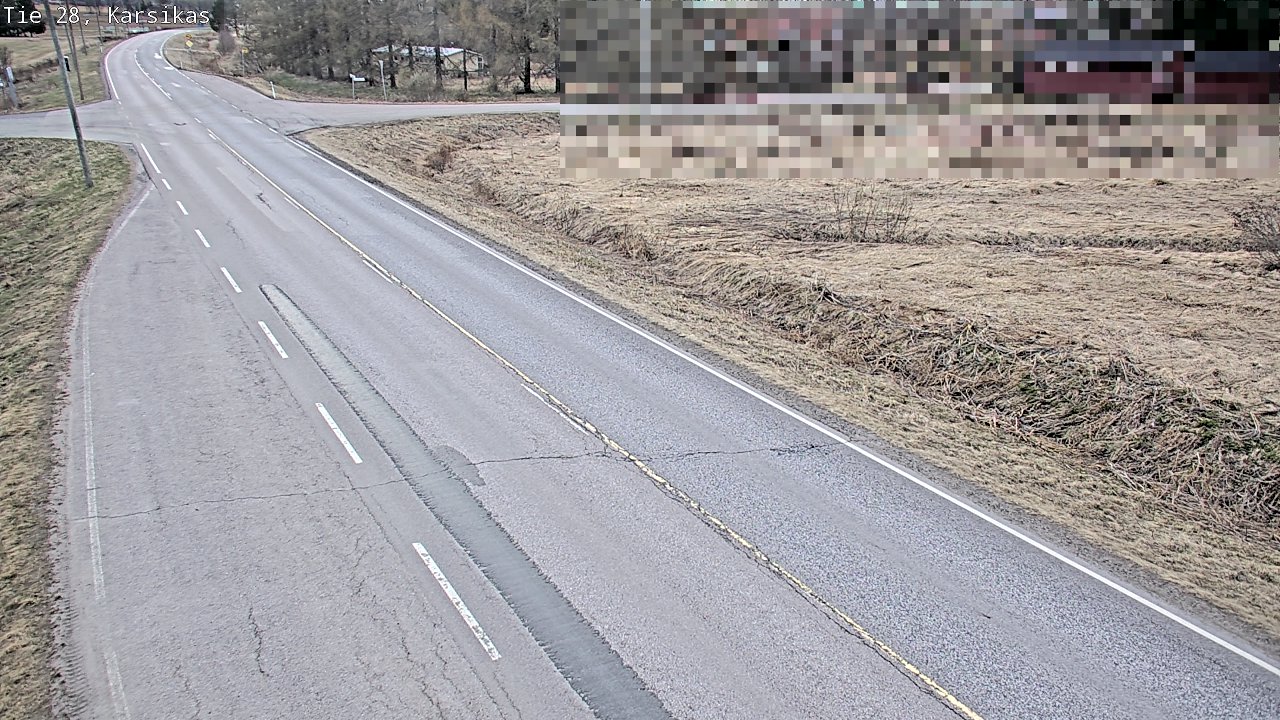 Weather Camera Image Väg 28 Haapavesi, Karsikas, Haapavesi, Pohjois-Pohjanmaa