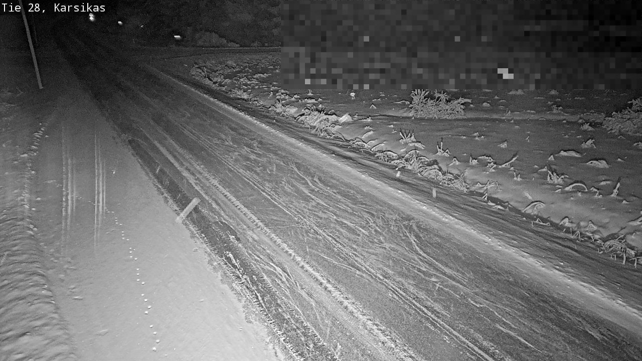 Weather Camera Image Road 28 Haapavesi, Karsikas, Haapavesi, Pohjois-Pohjanmaa