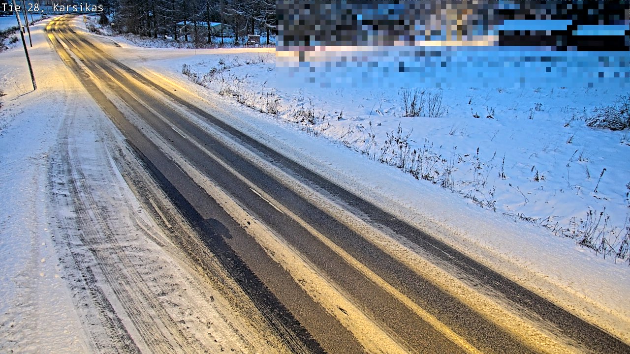 Weather Camera Image Road 28 Haapavesi, Karsikas, Haapavesi, Pohjois-Pohjanmaa