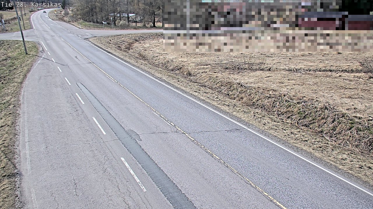 Weather Camera Image Väg 28 Haapavesi, Karsikas, Haapavesi, Pohjois-Pohjanmaa