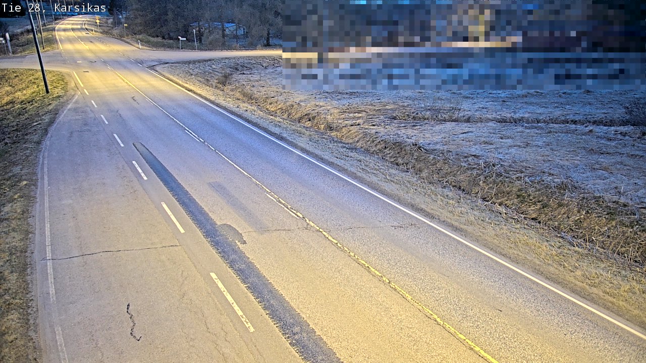 Weather Camera Image Väg 28 Haapavesi, Karsikas, Haapavesi, Pohjois-Pohjanmaa