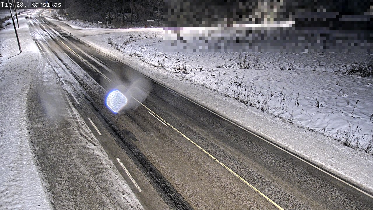 Weather Camera Image Road 28 Haapavesi, Karsikas, Haapavesi, Pohjois-Pohjanmaa