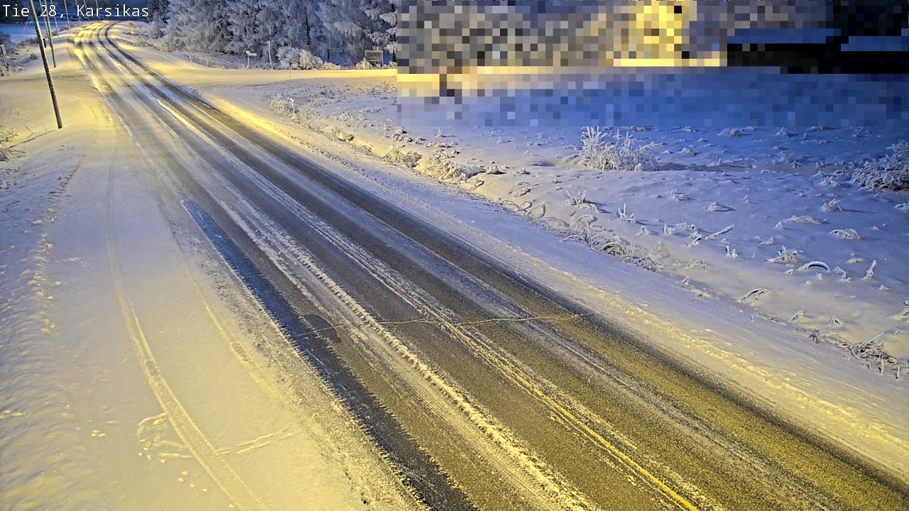 Weather Camera Image Road 28 Haapavesi, Karsikas, Haapavesi, Pohjois-Pohjanmaa