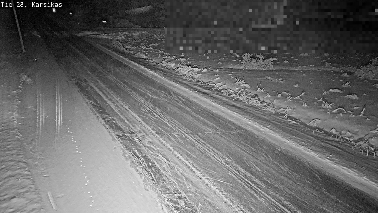 Weather Camera Image Road 28 Haapavesi, Karsikas, Haapavesi, Pohjois-Pohjanmaa