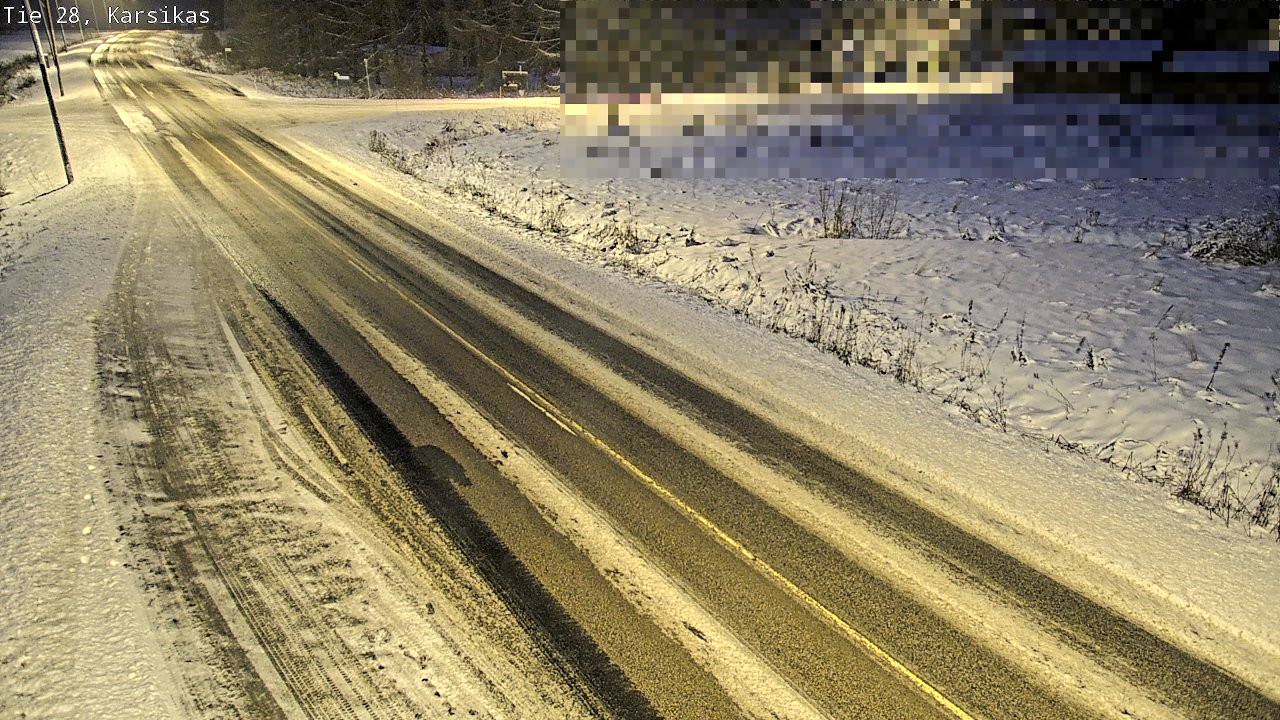 Weather Camera Image Road 28 Haapavesi, Karsikas, Haapavesi, Pohjois-Pohjanmaa