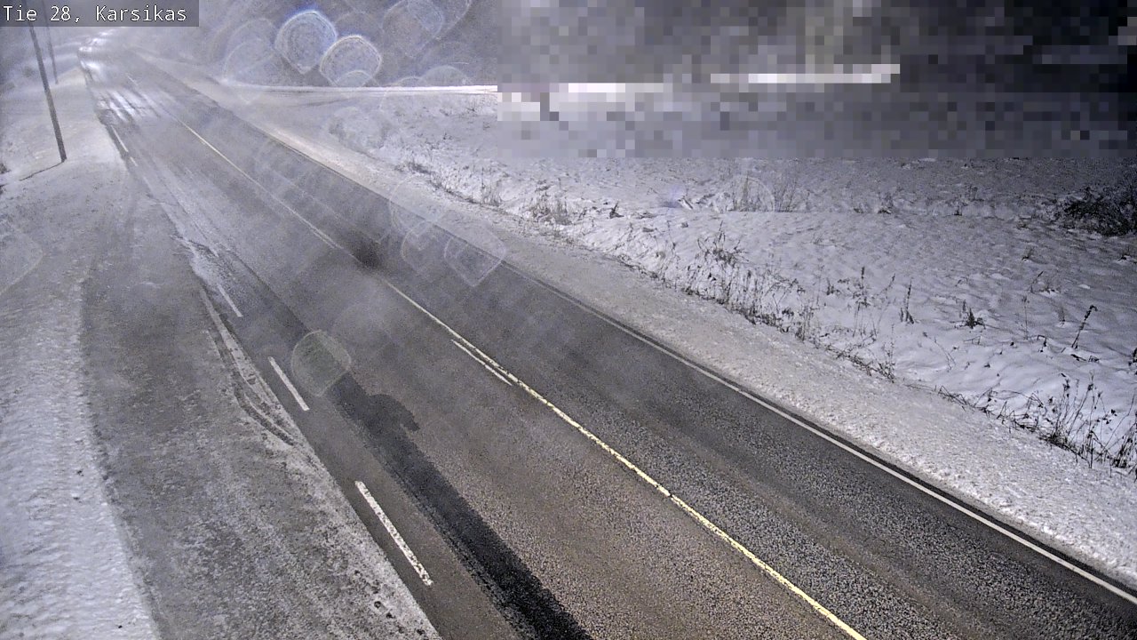 Weather Camera Image Road 28 Haapavesi, Karsikas, Haapavesi, Pohjois-Pohjanmaa