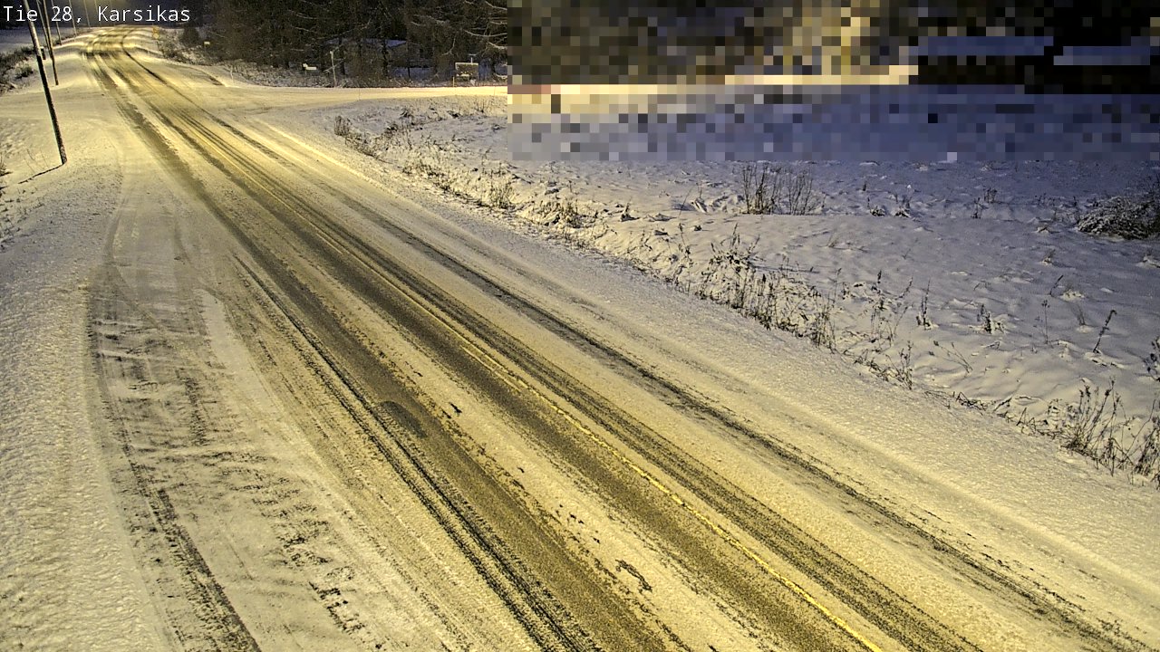 Weather Camera Image Road 28 Haapavesi, Karsikas, Haapavesi, Pohjois-Pohjanmaa