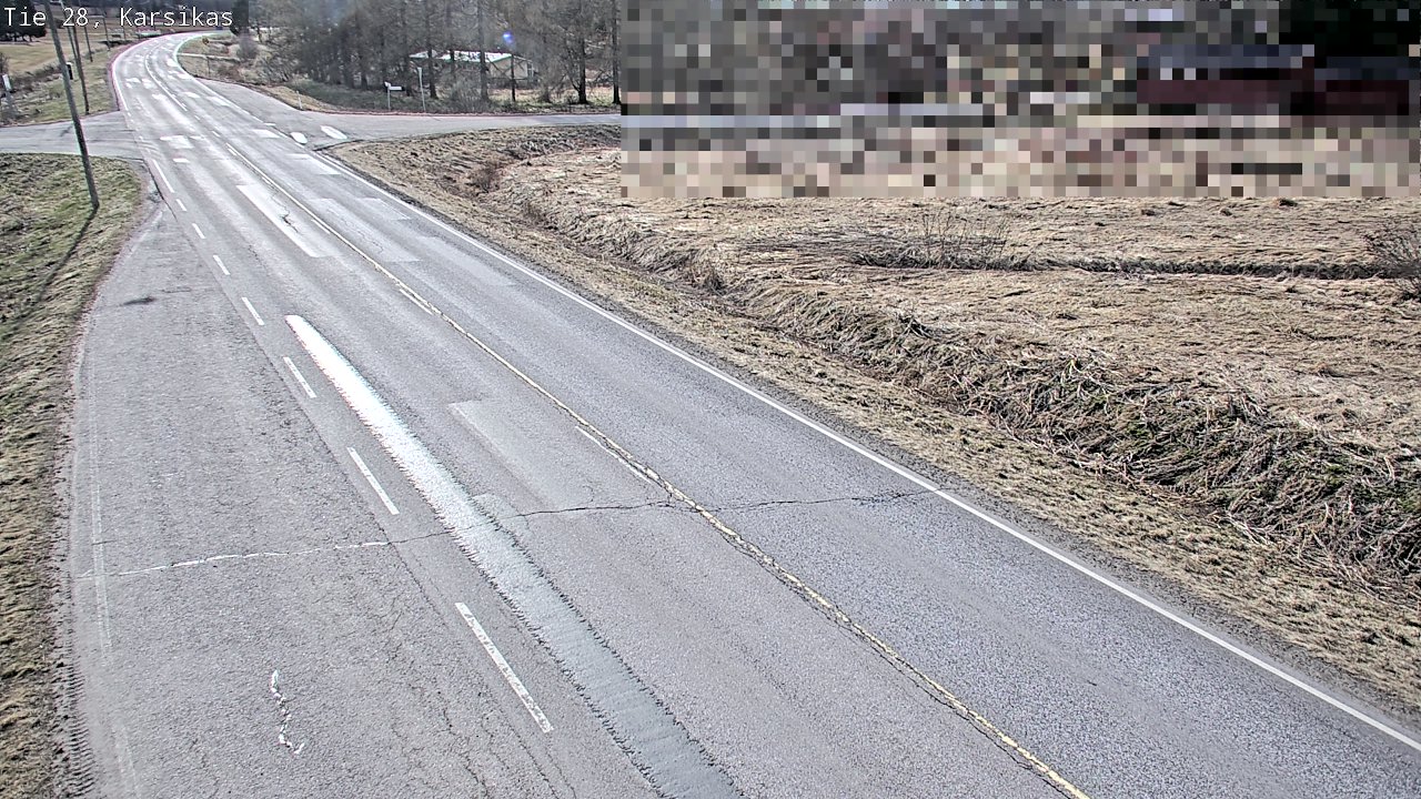 Weather Camera Image Väg 28 Haapavesi, Karsikas, Haapavesi, Pohjois-Pohjanmaa