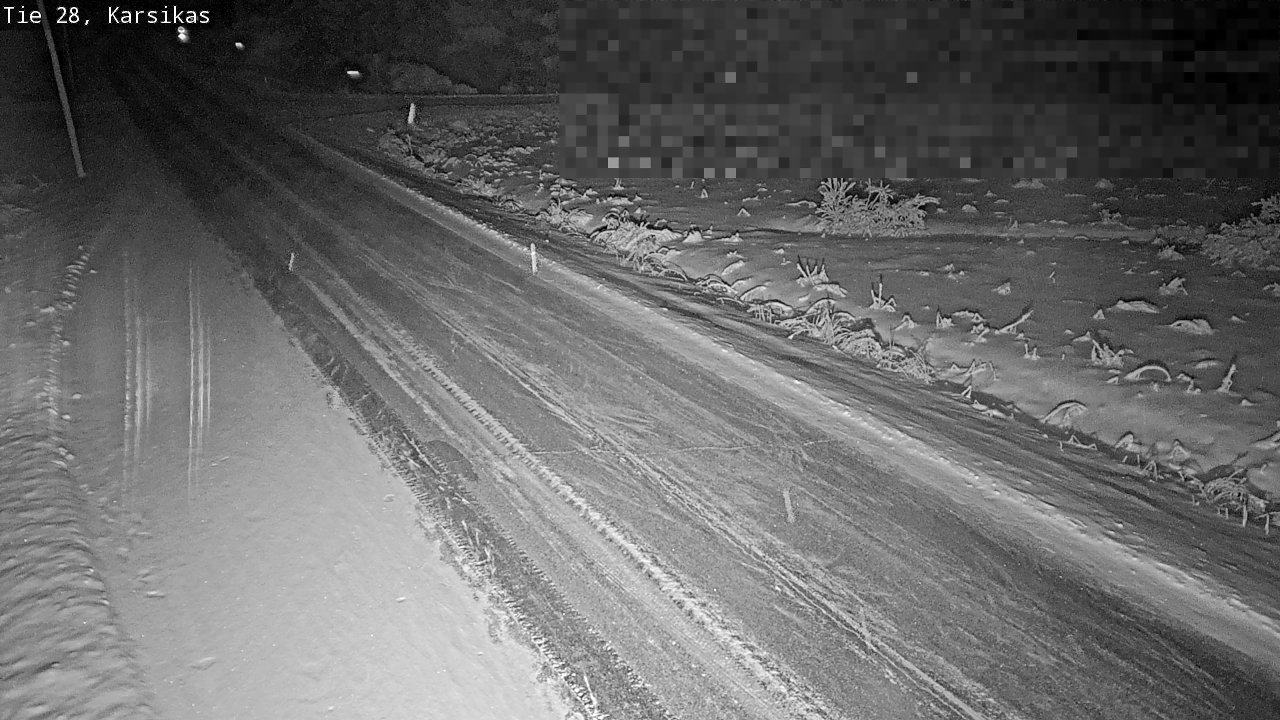 Weather Camera Image Road 28 Haapavesi, Karsikas, Haapavesi, Pohjois-Pohjanmaa