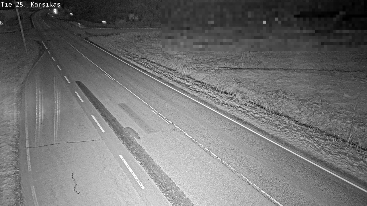 Weather Camera Image Road 28 Haapavesi, Karsikas, Haapavesi, Pohjois-Pohjanmaa
