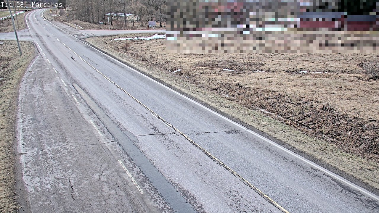 Weather Camera Image Väg 28 Haapavesi, Karsikas, Haapavesi, Pohjois-Pohjanmaa