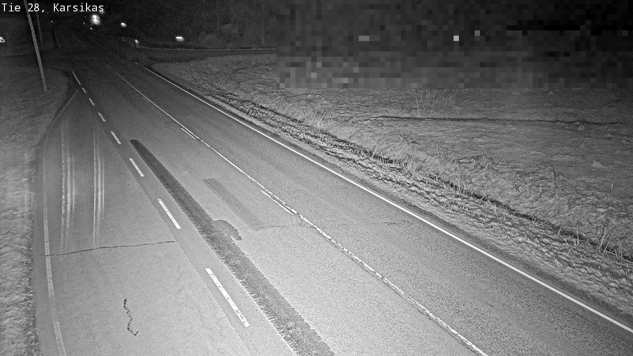 Weather Camera Image Road 28 Haapavesi, Karsikas, Haapavesi, Pohjois-Pohjanmaa