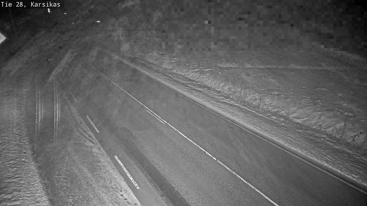 Weather Camera Image Road 28 Haapavesi, Karsikas, Haapavesi, Pohjois-Pohjanmaa