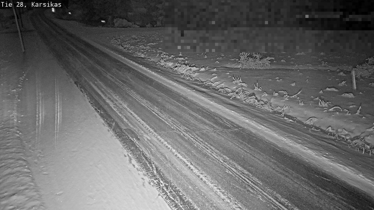 Weather Camera Image Road 28 Haapavesi, Karsikas, Haapavesi, Pohjois-Pohjanmaa