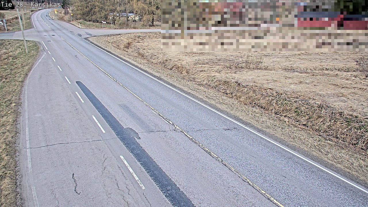 Weather Camera Image Väg 28 Haapavesi, Karsikas, Haapavesi, Pohjois-Pohjanmaa
