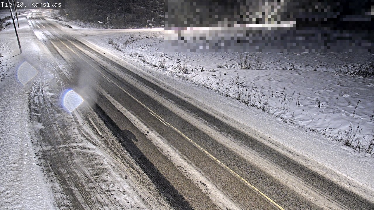 Weather Camera Image Road 28 Haapavesi, Karsikas, Haapavesi, Pohjois-Pohjanmaa