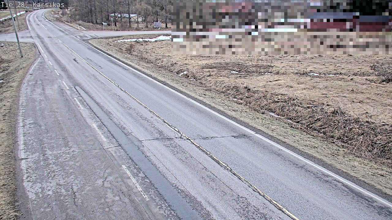 Weather Camera Image Väg 28 Haapavesi, Karsikas, Haapavesi, Pohjois-Pohjanmaa