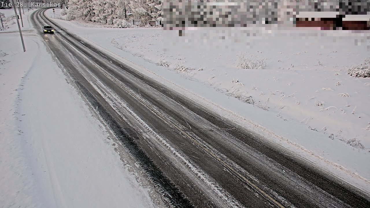 Weather Camera Image Road 28 Haapavesi, Karsikas, Haapavesi, Pohjois-Pohjanmaa