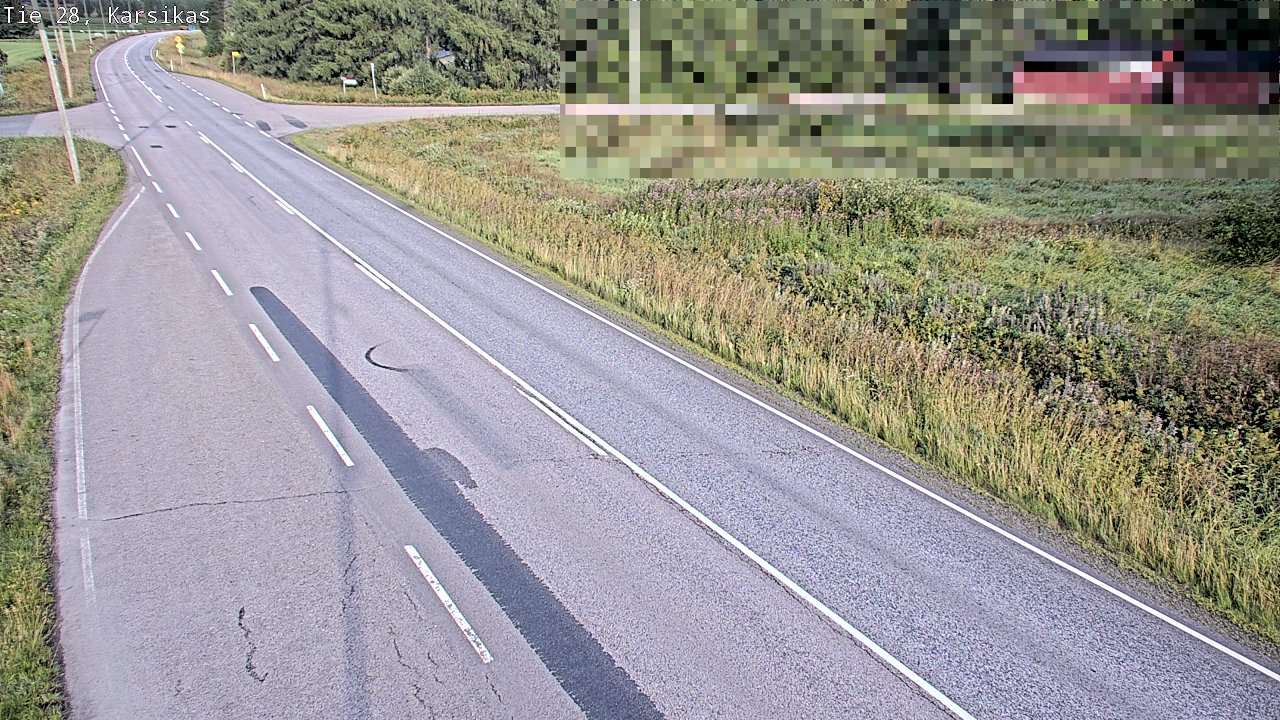Weather Camera Image Road 28 Haapavesi, Karsikas, Haapavesi, Pohjois-Pohjanmaa