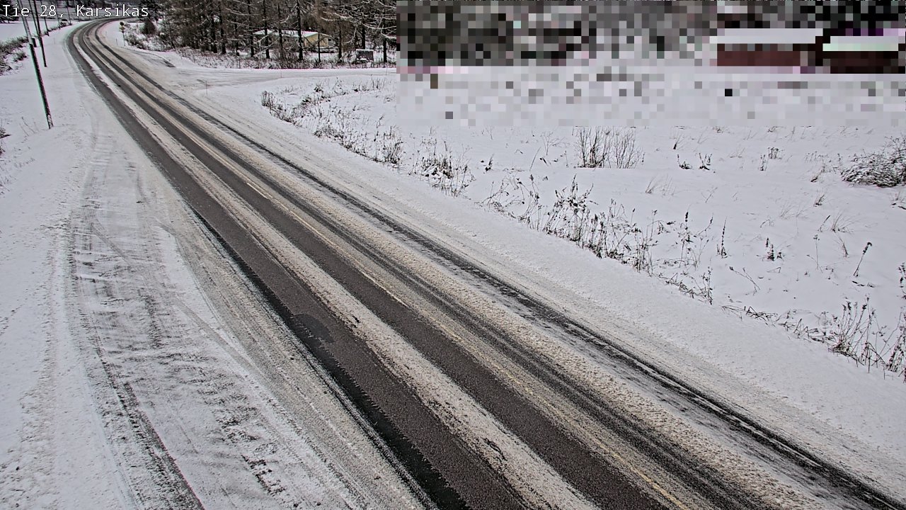 Weather Camera Image Road 28 Haapavesi, Karsikas, Haapavesi, Pohjois-Pohjanmaa