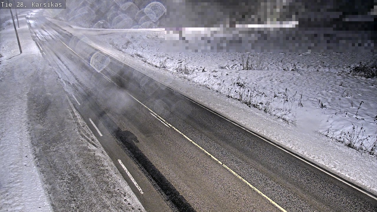 Weather Camera Image Road 28 Haapavesi, Karsikas, Haapavesi, Pohjois-Pohjanmaa