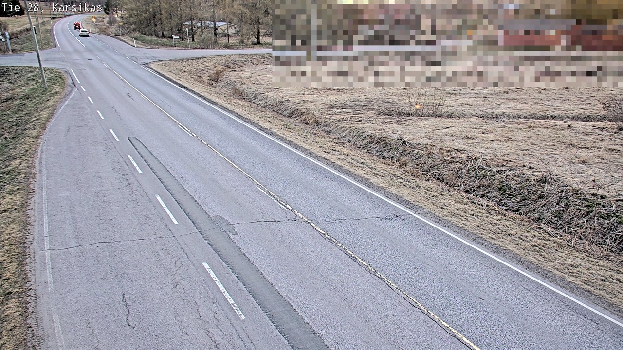 Weather Camera Image Väg 28 Haapavesi, Karsikas, Haapavesi, Pohjois-Pohjanmaa