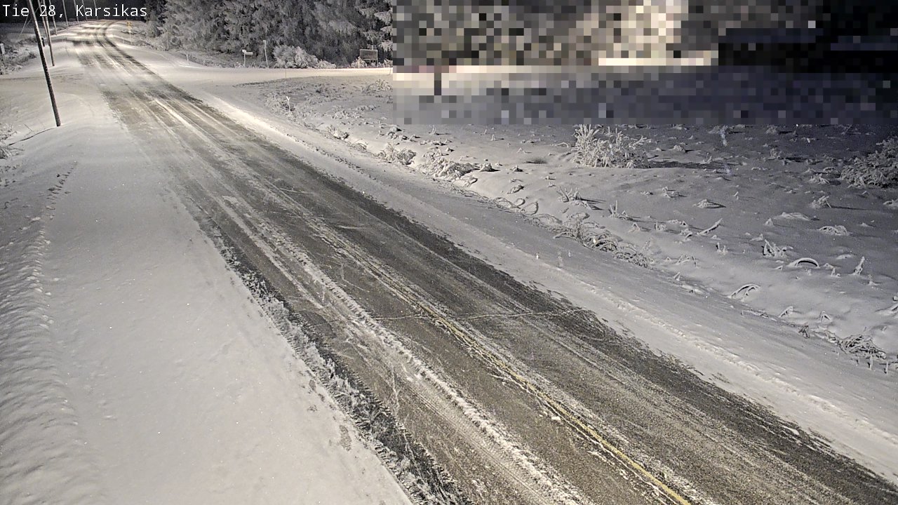 Weather Camera Image Road 28 Haapavesi, Karsikas, Haapavesi, Pohjois-Pohjanmaa