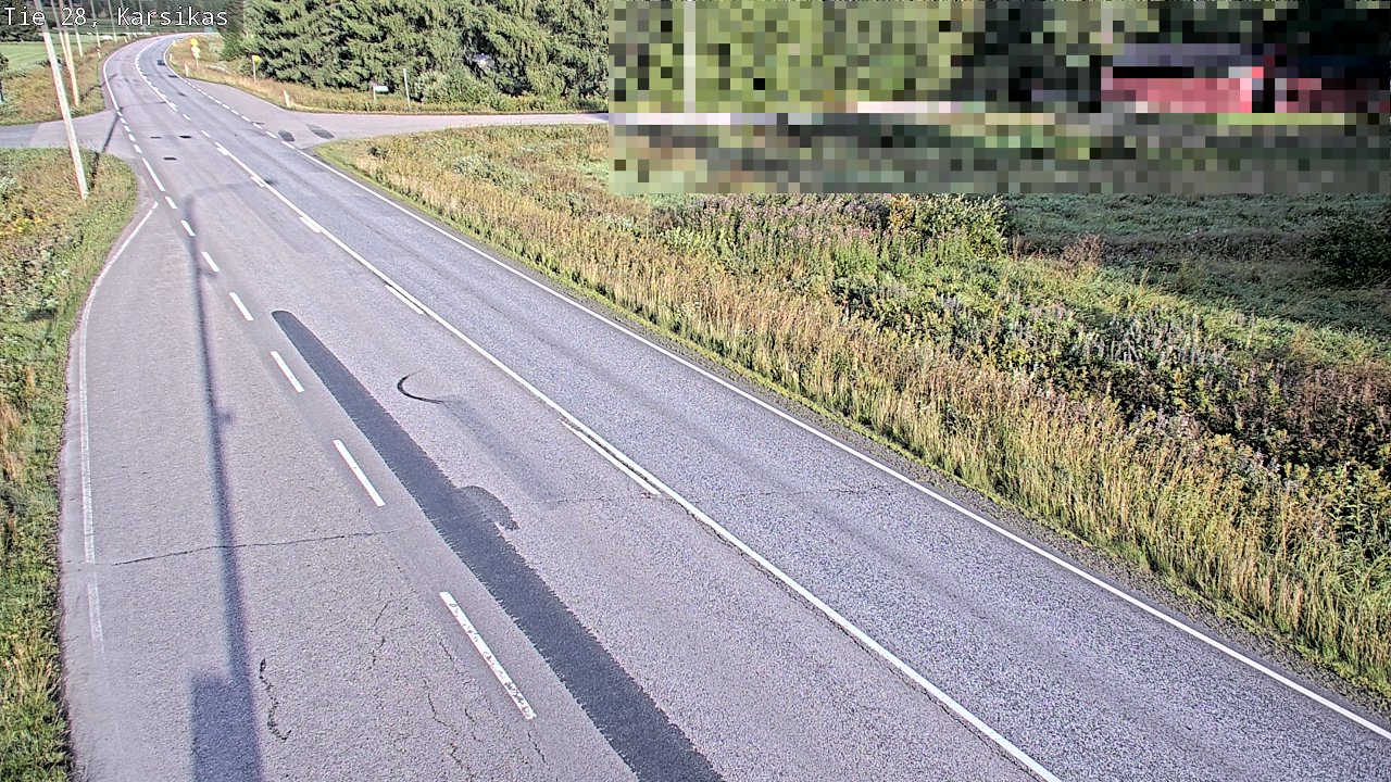 Weather Camera Image Road 28 Haapavesi, Karsikas, Haapavesi, Pohjois-Pohjanmaa
