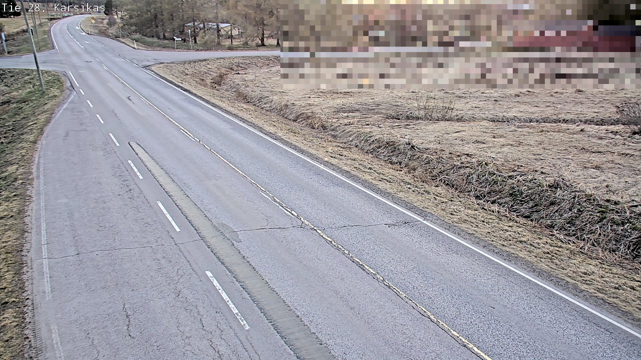 Weather Camera Image Väg 28 Haapavesi, Karsikas, Haapavesi, Pohjois-Pohjanmaa