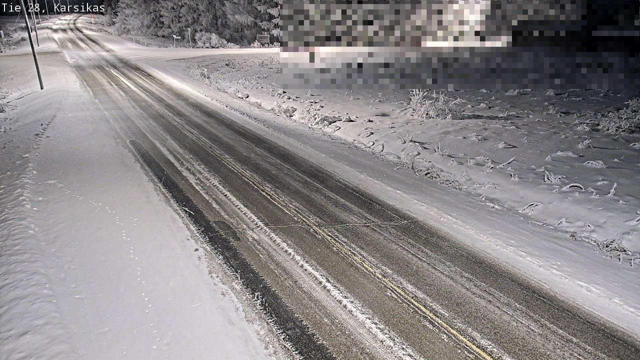 Weather Camera Image Road 28 Haapavesi, Karsikas, Haapavesi, Pohjois-Pohjanmaa