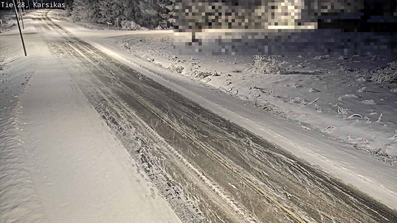 Weather Camera Image Road 28 Haapavesi, Karsikas, Haapavesi, Pohjois-Pohjanmaa