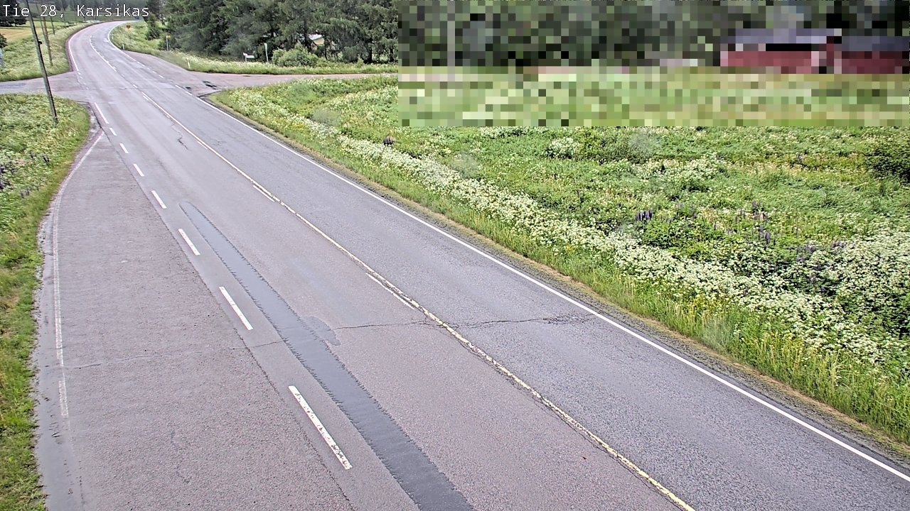 Weather Camera Image Road 28 Haapavesi, Karsikas, Haapavesi, Pohjois-Pohjanmaa