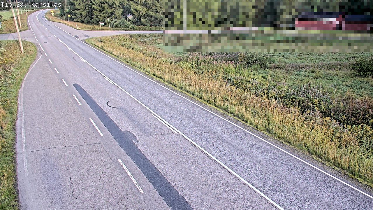 Weather Camera Image Road 28 Haapavesi, Karsikas, Haapavesi, Pohjois-Pohjanmaa