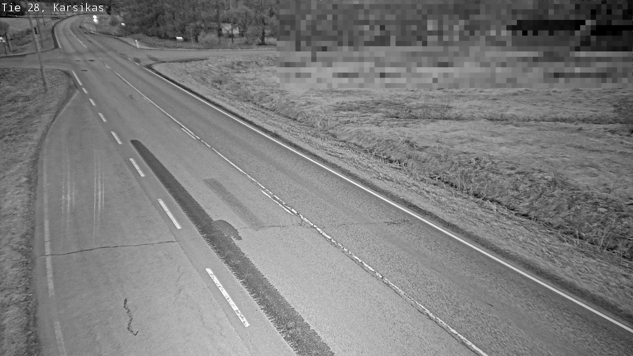 Weather Camera Image Road 28 Haapavesi, Karsikas, Haapavesi, Pohjois-Pohjanmaa
