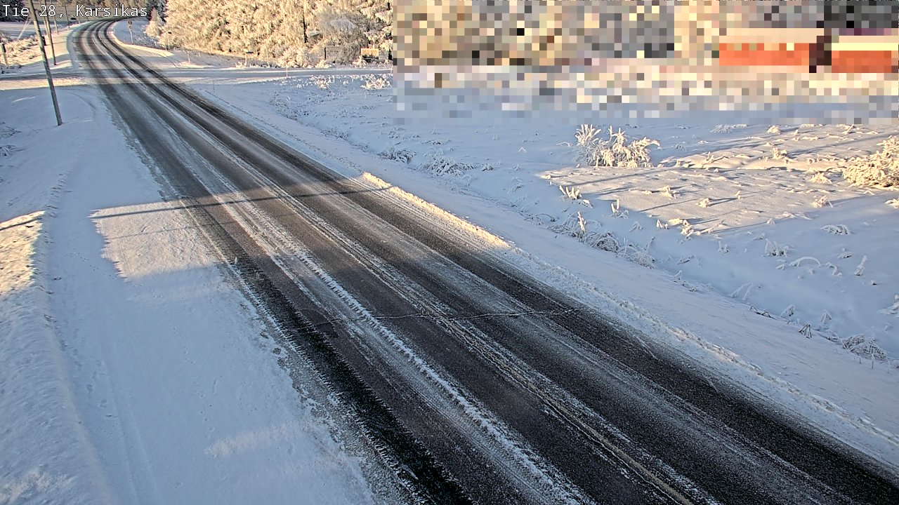 Weather Camera Image Road 28 Haapavesi, Karsikas, Haapavesi, Pohjois-Pohjanmaa