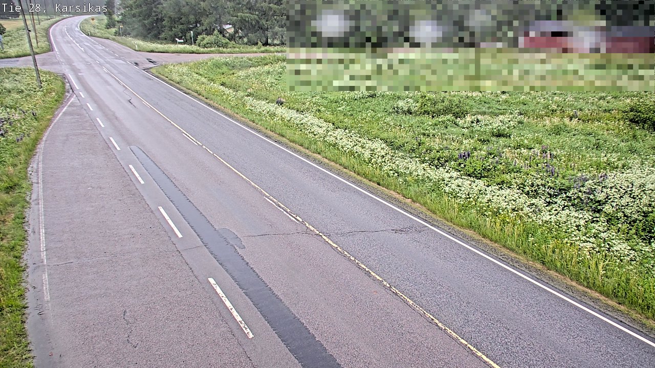 Weather Camera Image Road 28 Haapavesi, Karsikas, Haapavesi, Pohjois-Pohjanmaa