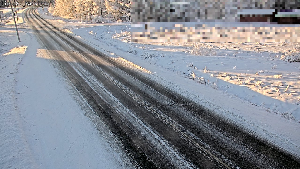 Weather Camera Image Road 28 Haapavesi, Karsikas, Haapavesi, Pohjois-Pohjanmaa