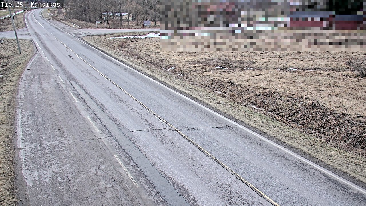 Weather Camera Image Väg 28 Haapavesi, Karsikas, Haapavesi, Pohjois-Pohjanmaa