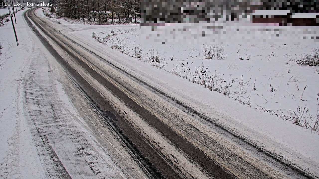 Weather Camera Image Road 28 Haapavesi, Karsikas, Haapavesi, Pohjois-Pohjanmaa