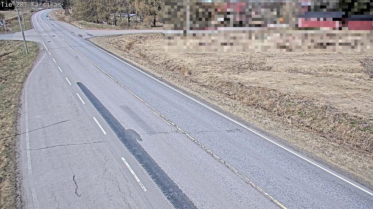 Weather Camera Image Väg 28 Haapavesi, Karsikas, Haapavesi, Pohjois-Pohjanmaa