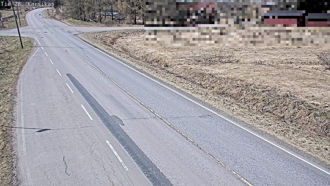 Weather Camera Image Väg 28 Haapavesi, Karsikas, Haapavesi, Pohjois-Pohjanmaa