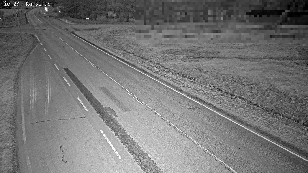 Weather Camera Image Road 28 Haapavesi, Karsikas, Haapavesi, Pohjois-Pohjanmaa