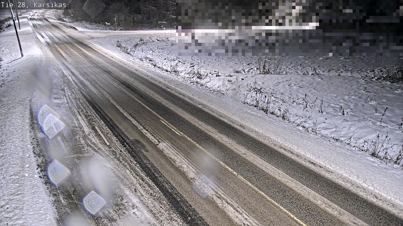 Weather Camera Image Road 28 Haapavesi, Karsikas, Haapavesi, Pohjois-Pohjanmaa