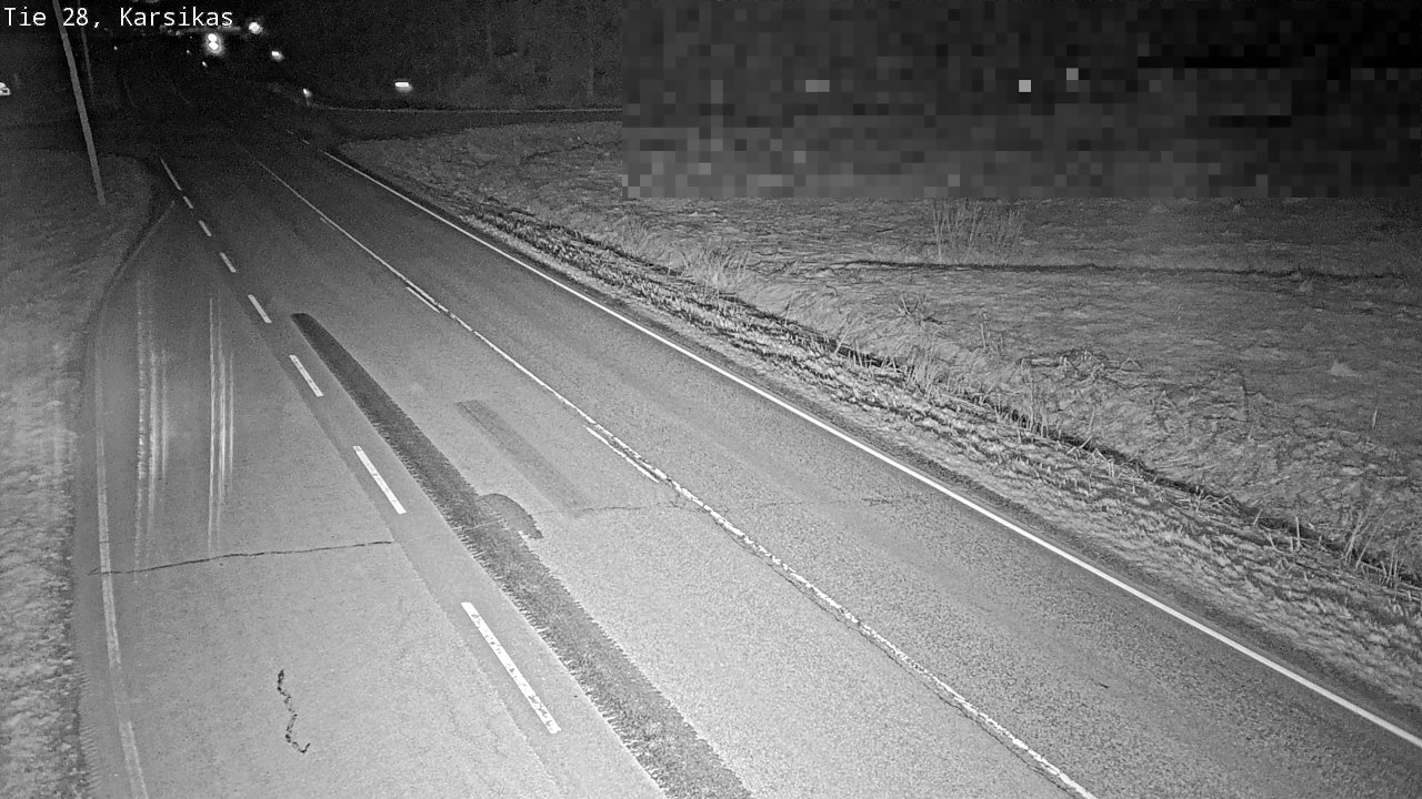 Weather Camera Image Road 28 Haapavesi, Karsikas, Haapavesi, Pohjois-Pohjanmaa